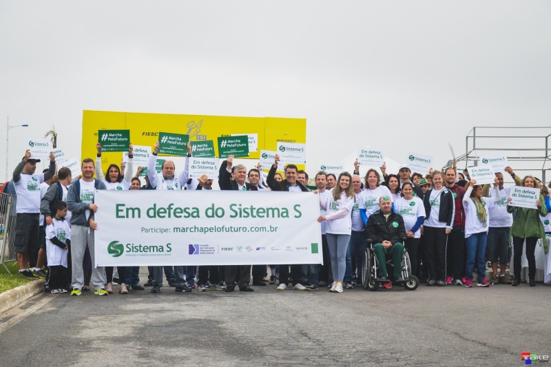 Marcha pelo Futuro foi promovida em defesa das entidades do Sistema S. Foto: Hermínio D'Avila.