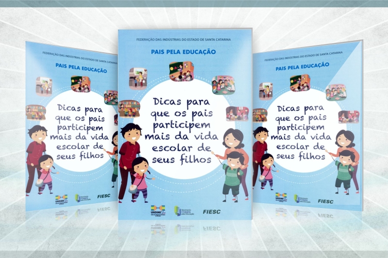 Cartilha produzida pela FIESC é uma das ações da campanha Pais pela Educação