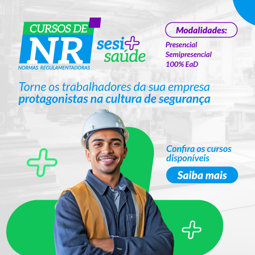 Torne os trabalhadores da sua empresa protagonistas na cultura de segurança. Confira os cursos NR disponíveis nas modalidades presencial, semipresencial e 100% EaD.