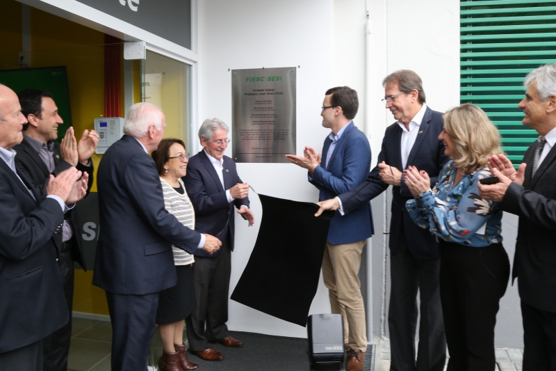 Unidade em Indaial recebeu investimento de R$ 7,5 milhões e beneficiará trabalhadores da indústria com serviços de educação e saúde (foto: Pedro Waldrich)