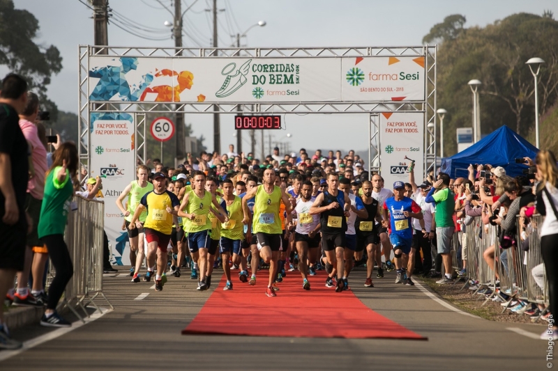 São Bento do Sul realiza etapa da Corrida do Bem farmaSesi