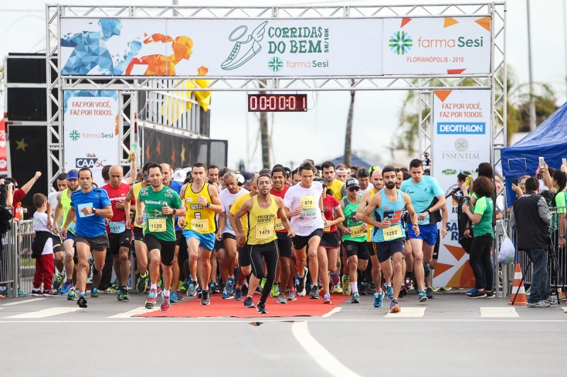 SESI realiza neste domingo (22) etapa da Corridas do Bem em Florianópolis