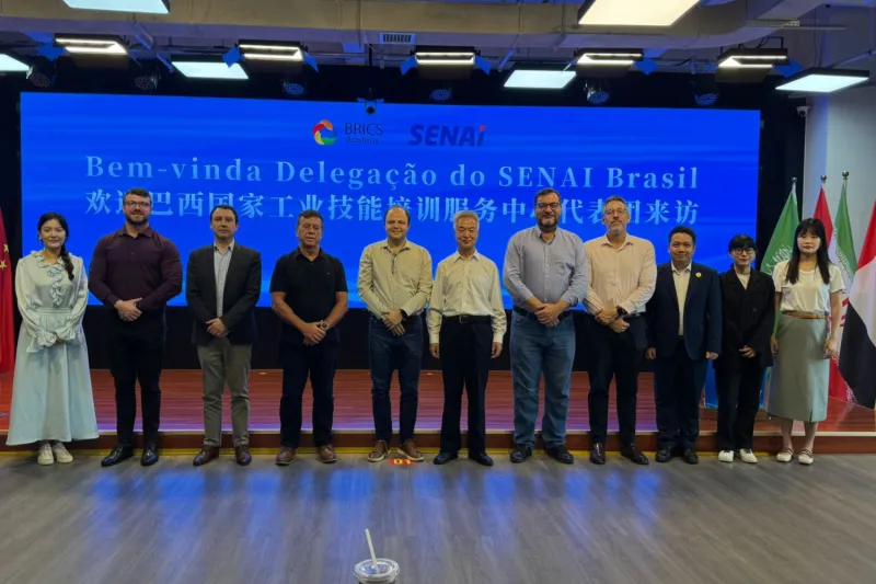 SENAI projeta currículo no mercado chinês e reforça atuação nos BRICS