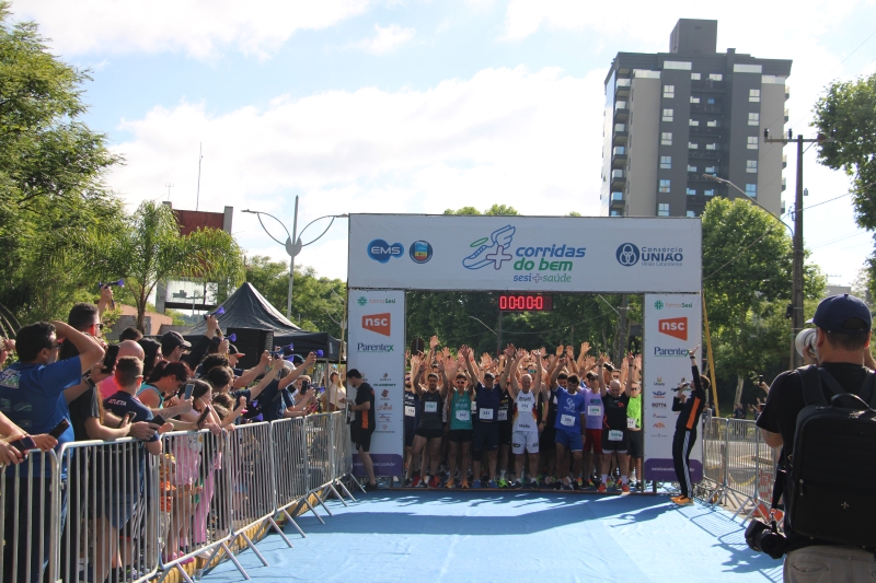 Etapa do Corridas do Bem em Caçador, no Meio-Oeste, reúne 1,3 mil competidores